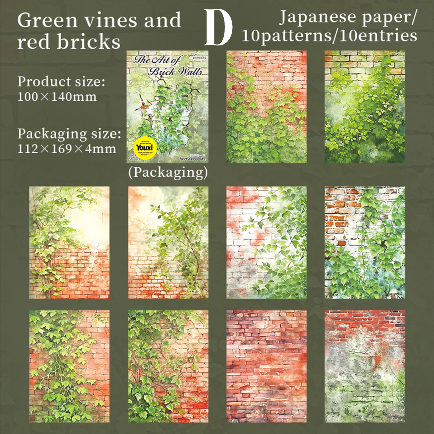 The Art of Brick Walls Washi Sticker