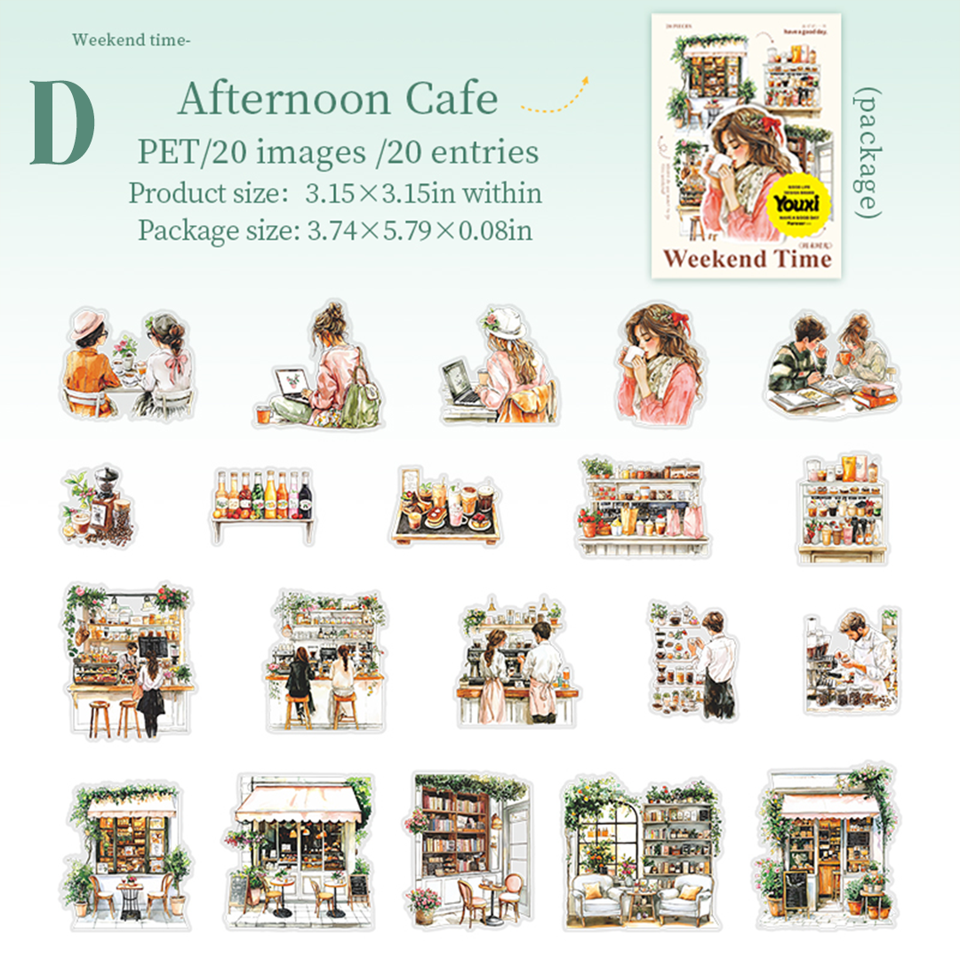 Weekend Time PET Sticker