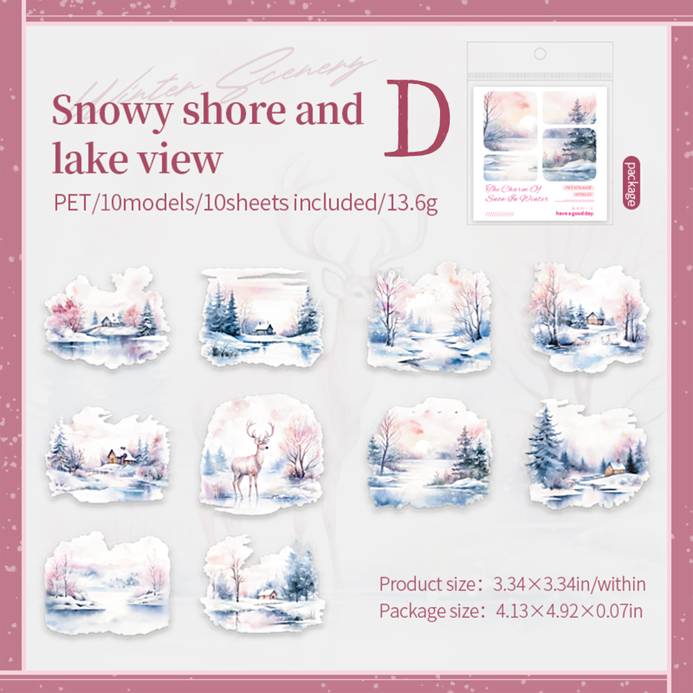 Winter landscape PET Sticker