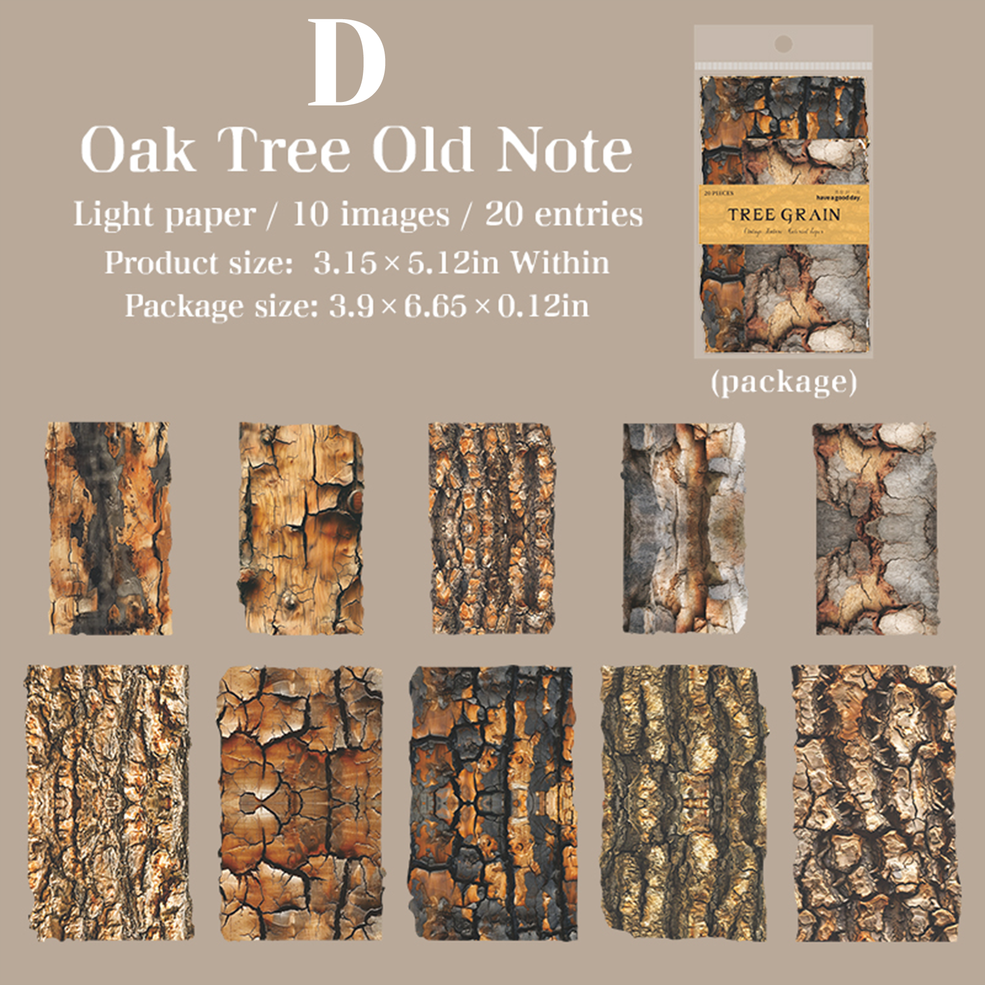 Tree Pattern Marks Scrapbooking Paper