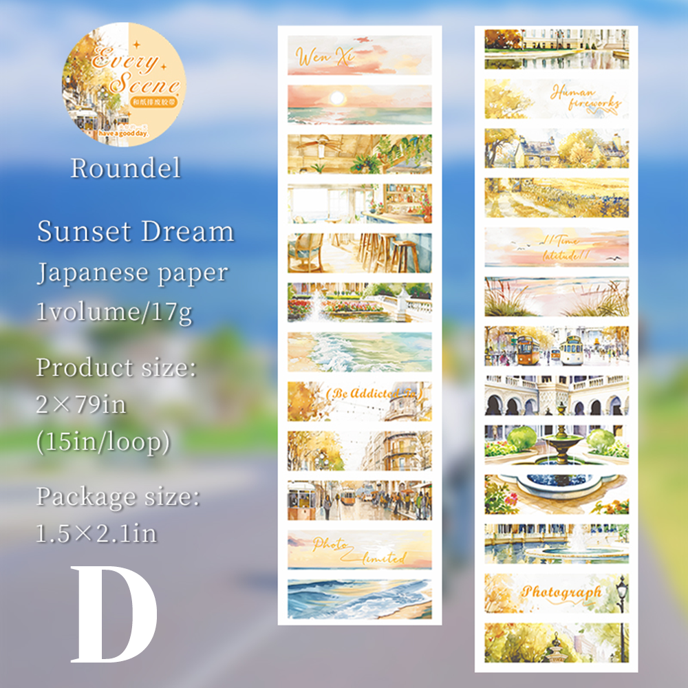 Every Scenery Pre-cut Washi Tape