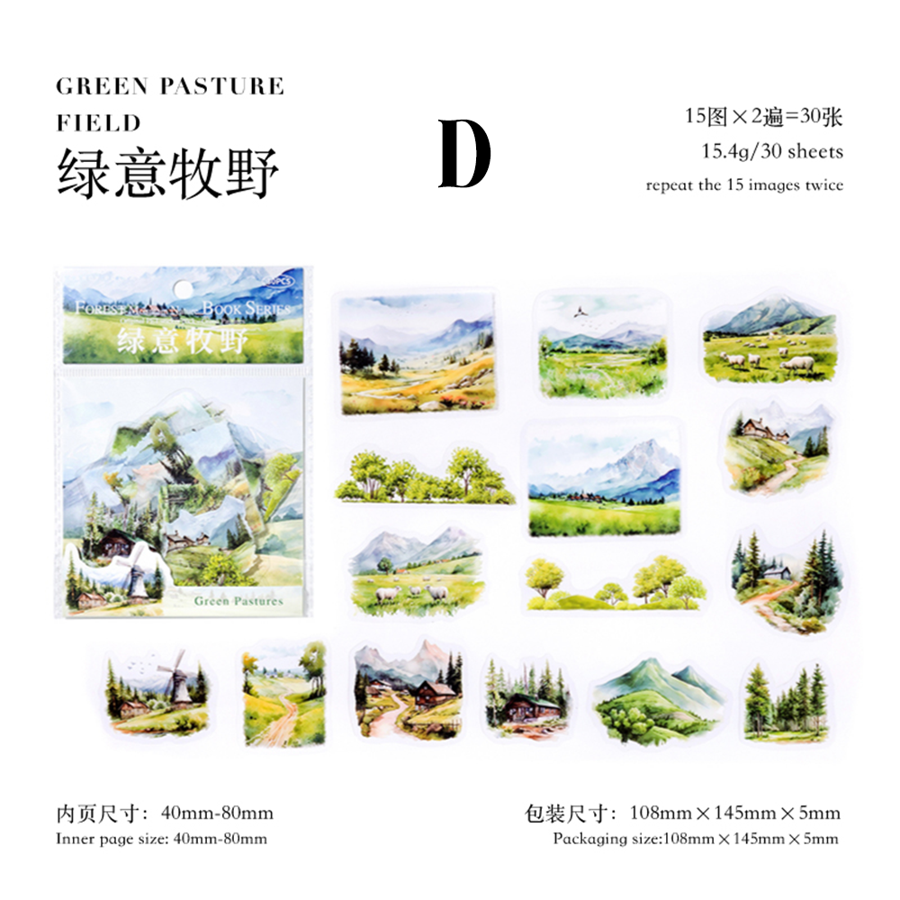 Forest and Forest Natural Series PET Sticker