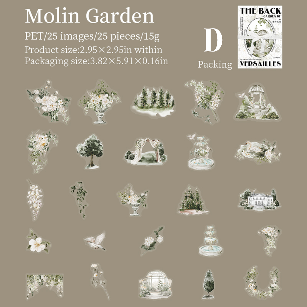 The Back Garden of Versailles PET Sticker