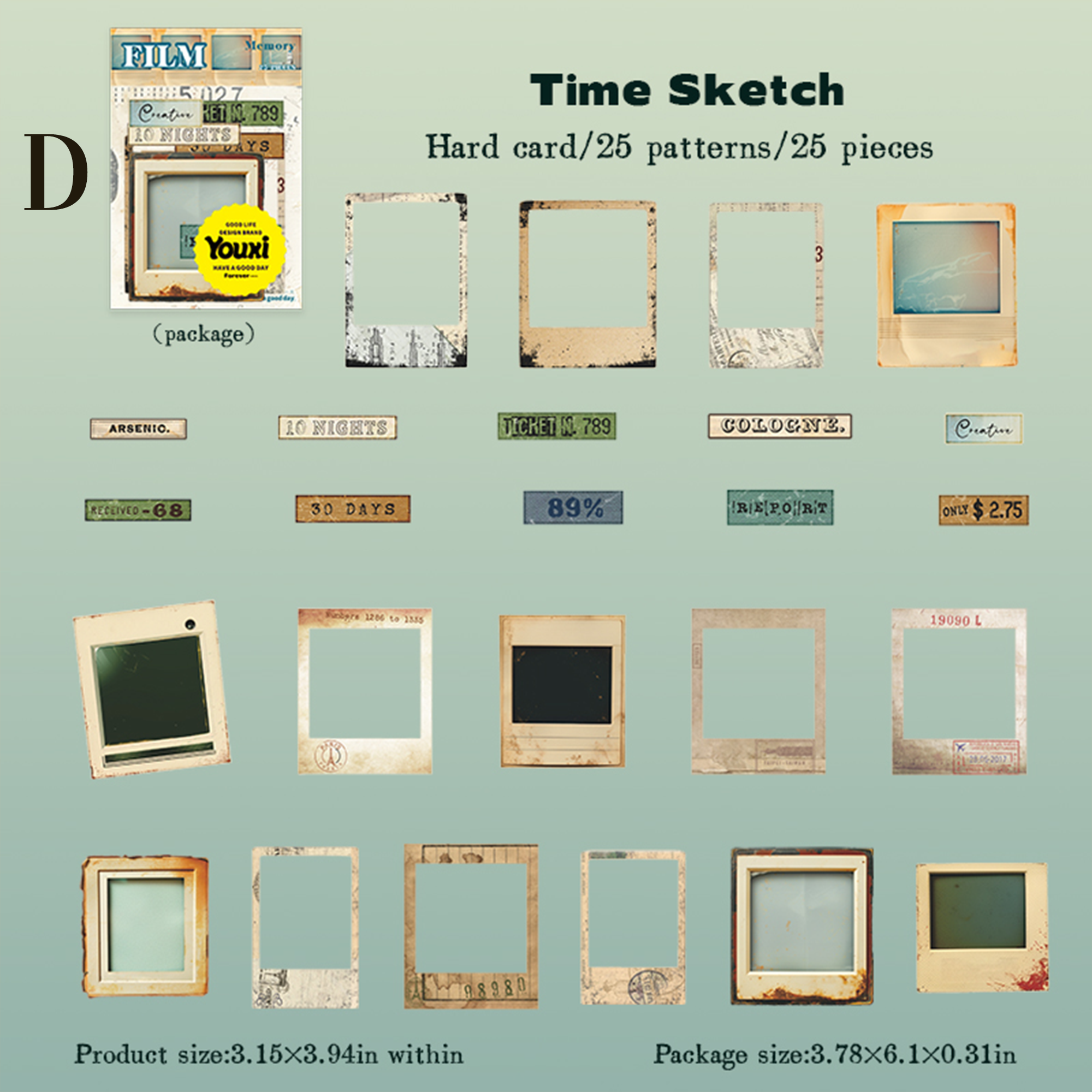 Forest Travel Notes Paper Sticker