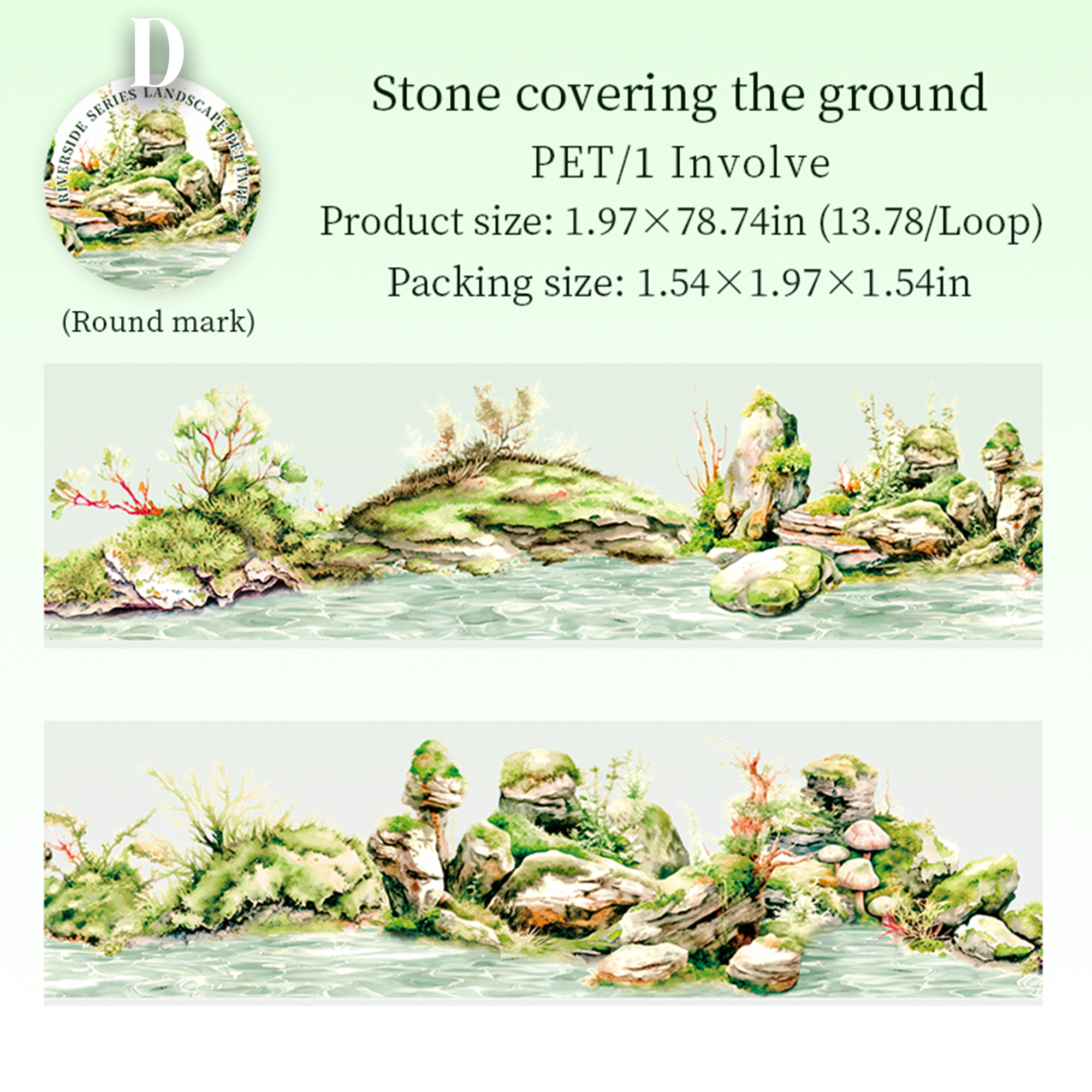 The banks of the Seine River PET Tape