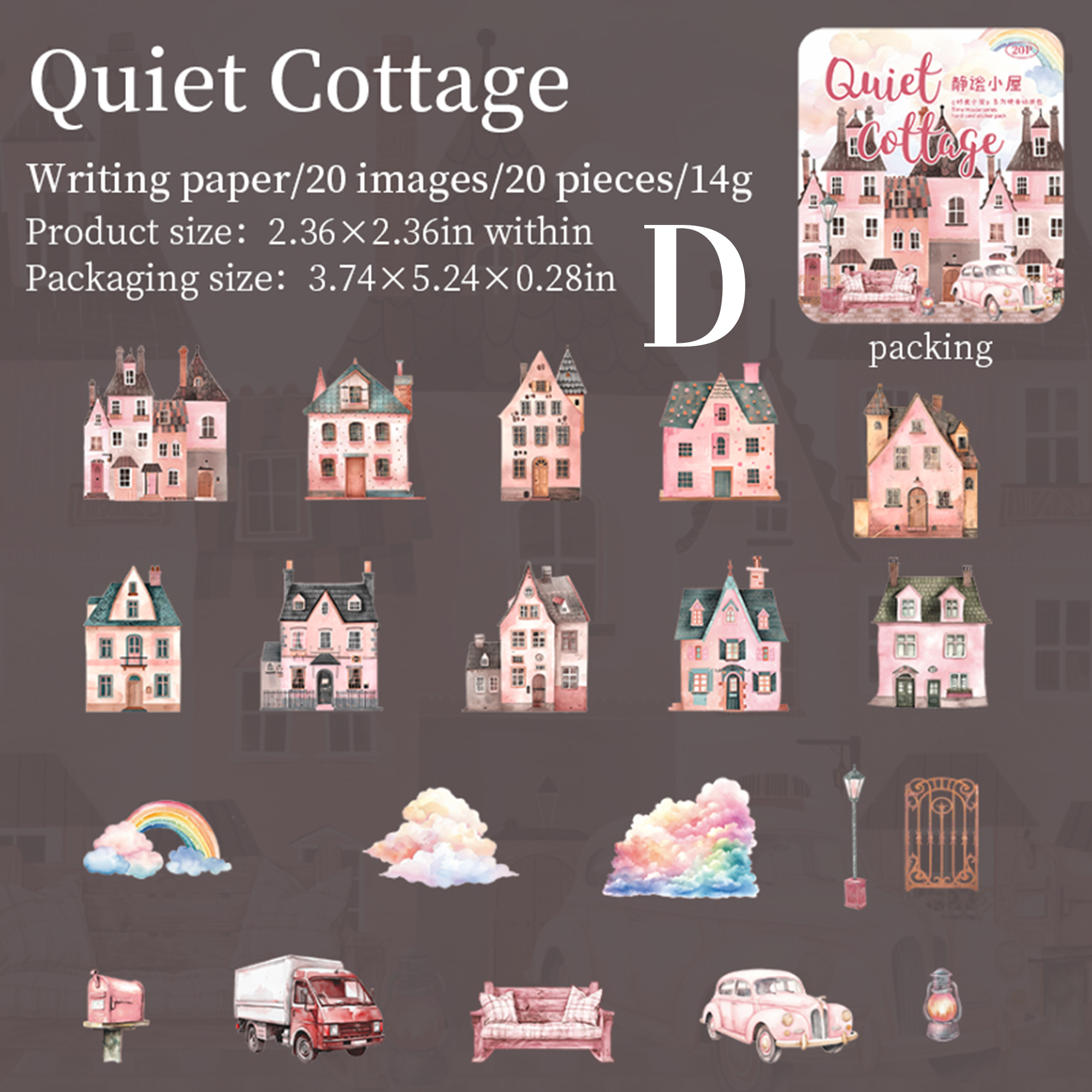 Time Cabin Paper Sticker