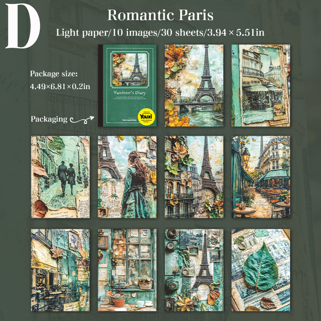 Wanderer's Diary Scrapbooking Paper