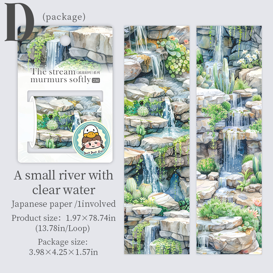 The Stream Whispers Softly Washi Tape