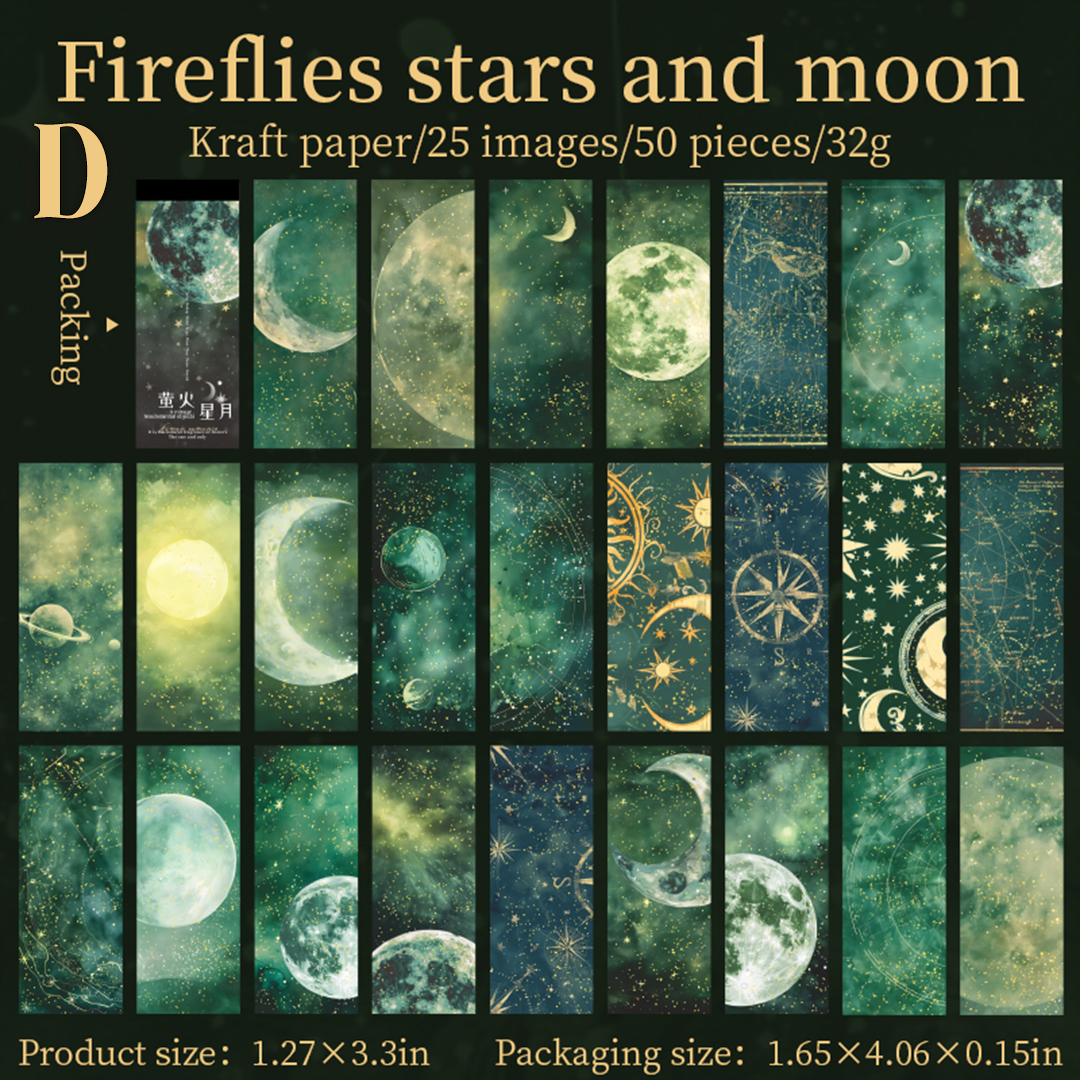 Moon Shadow Gilded Scrapbooking Paper