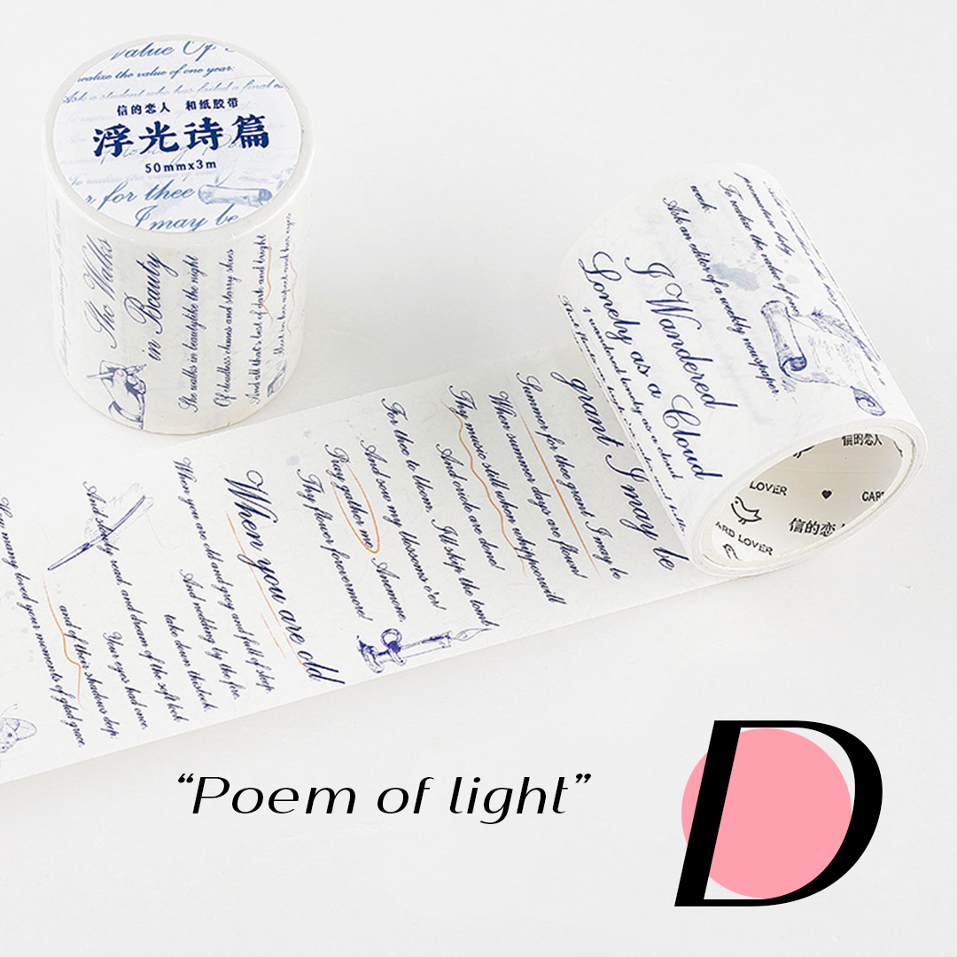 Memoirs of Time series Washi Tape