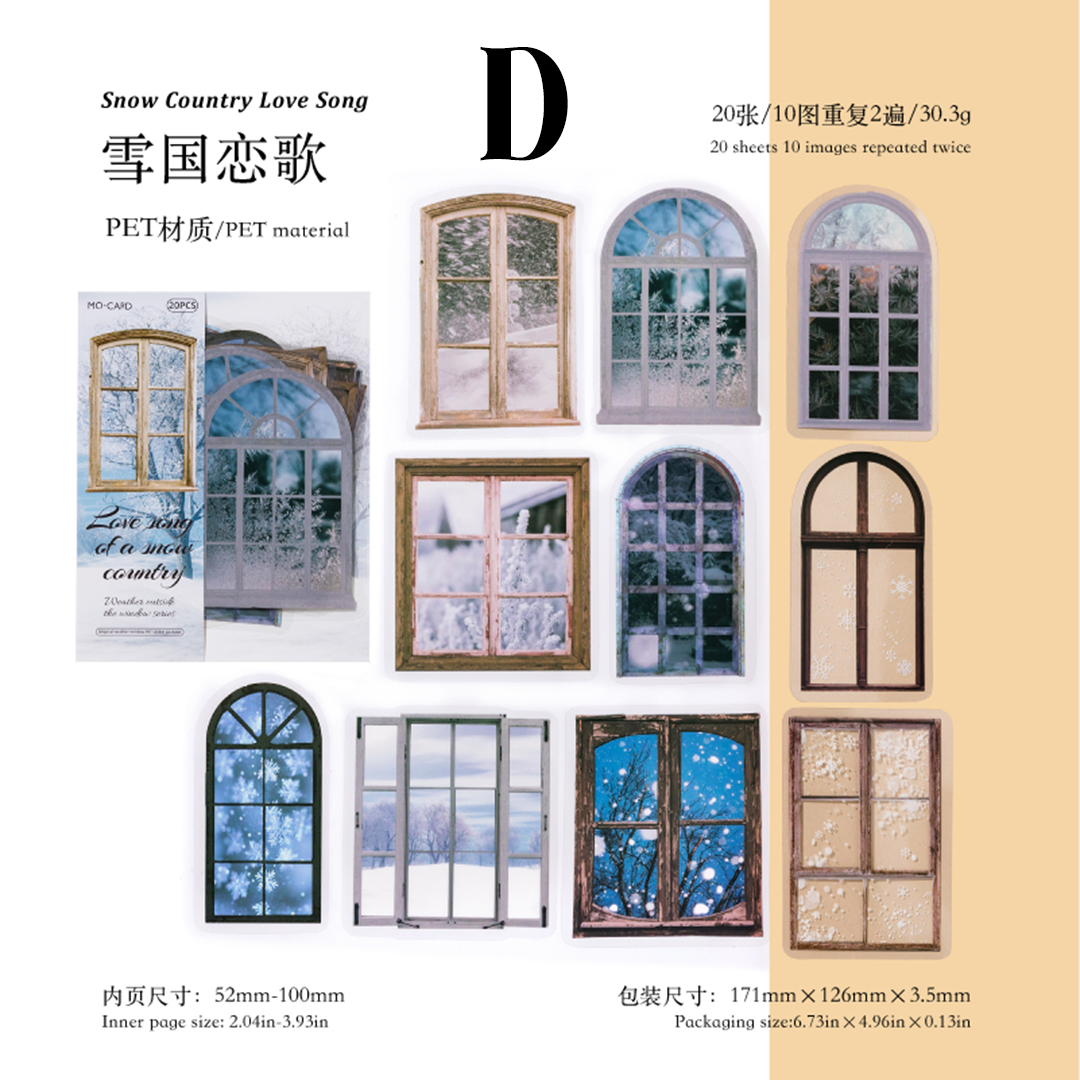 Window Weather Series PET Sticker