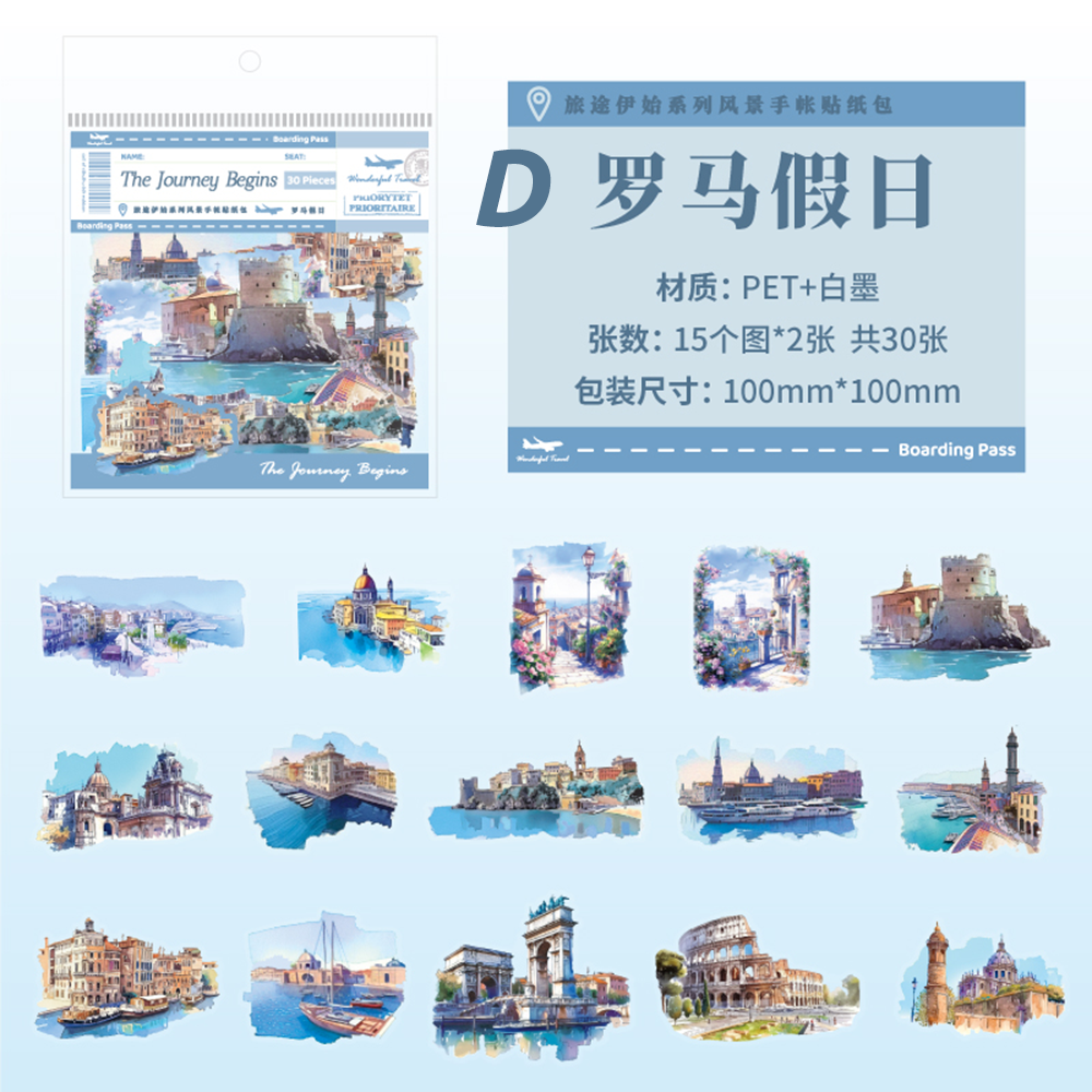 The beginning of the journey PET Sticker