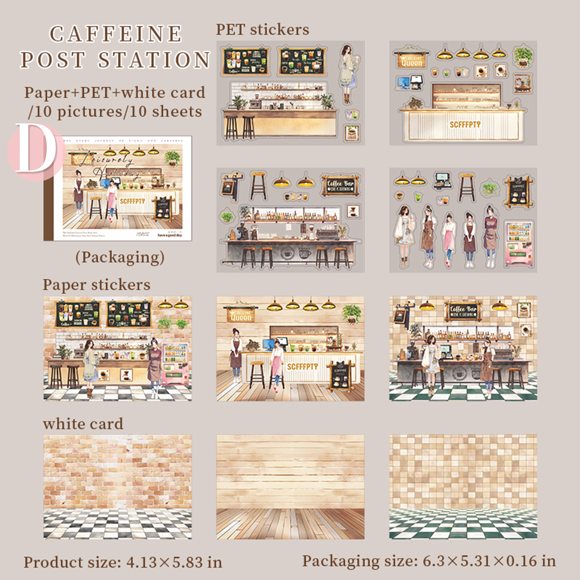 Leisurely Holidoy Landscaping Sticker Book