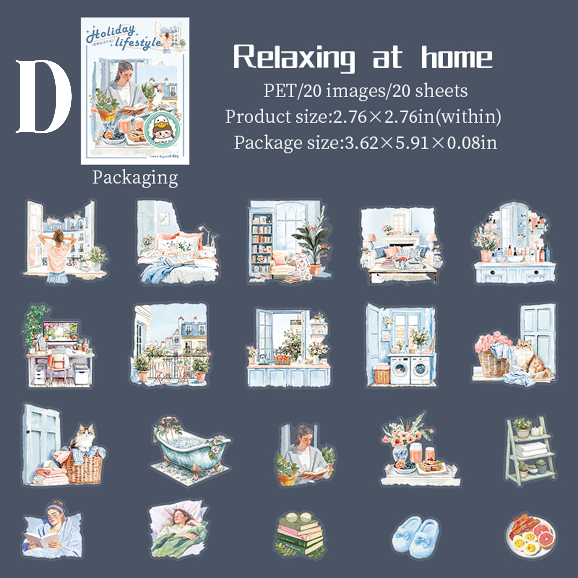 Holiday Lifestyle PET Sticker