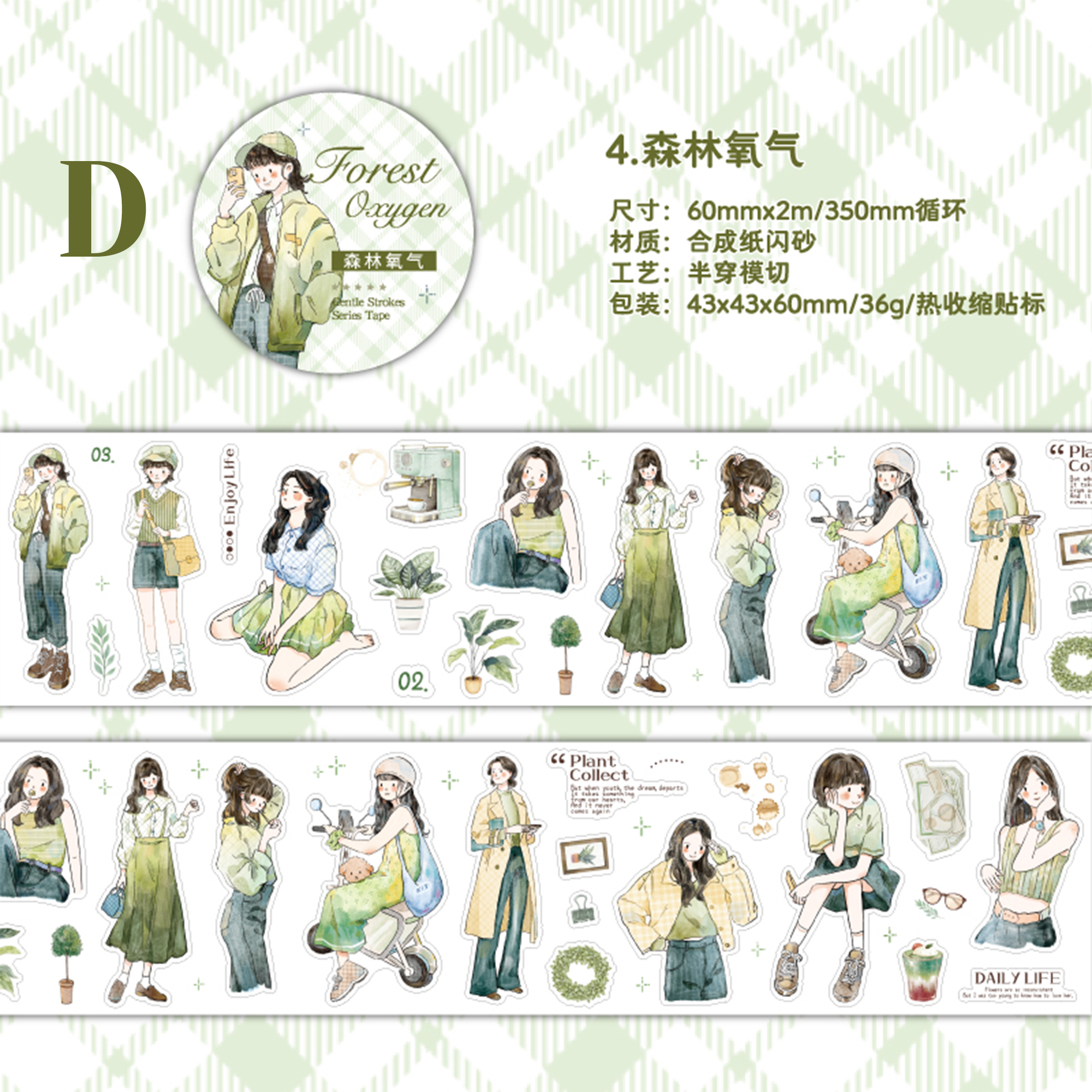 Gentle Years Synthetic Paper Character Tape