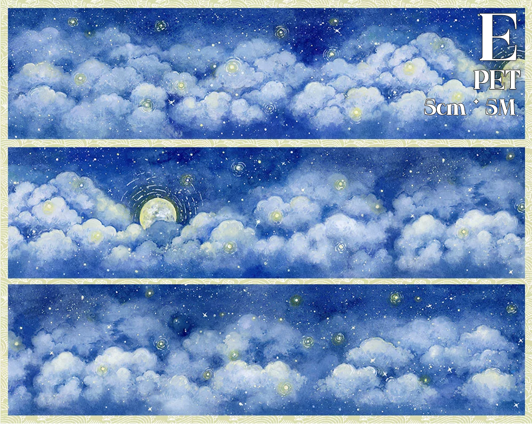 【ZERO】About Night Landscaping Tape(34 Styles)(Whole Roll Tape)