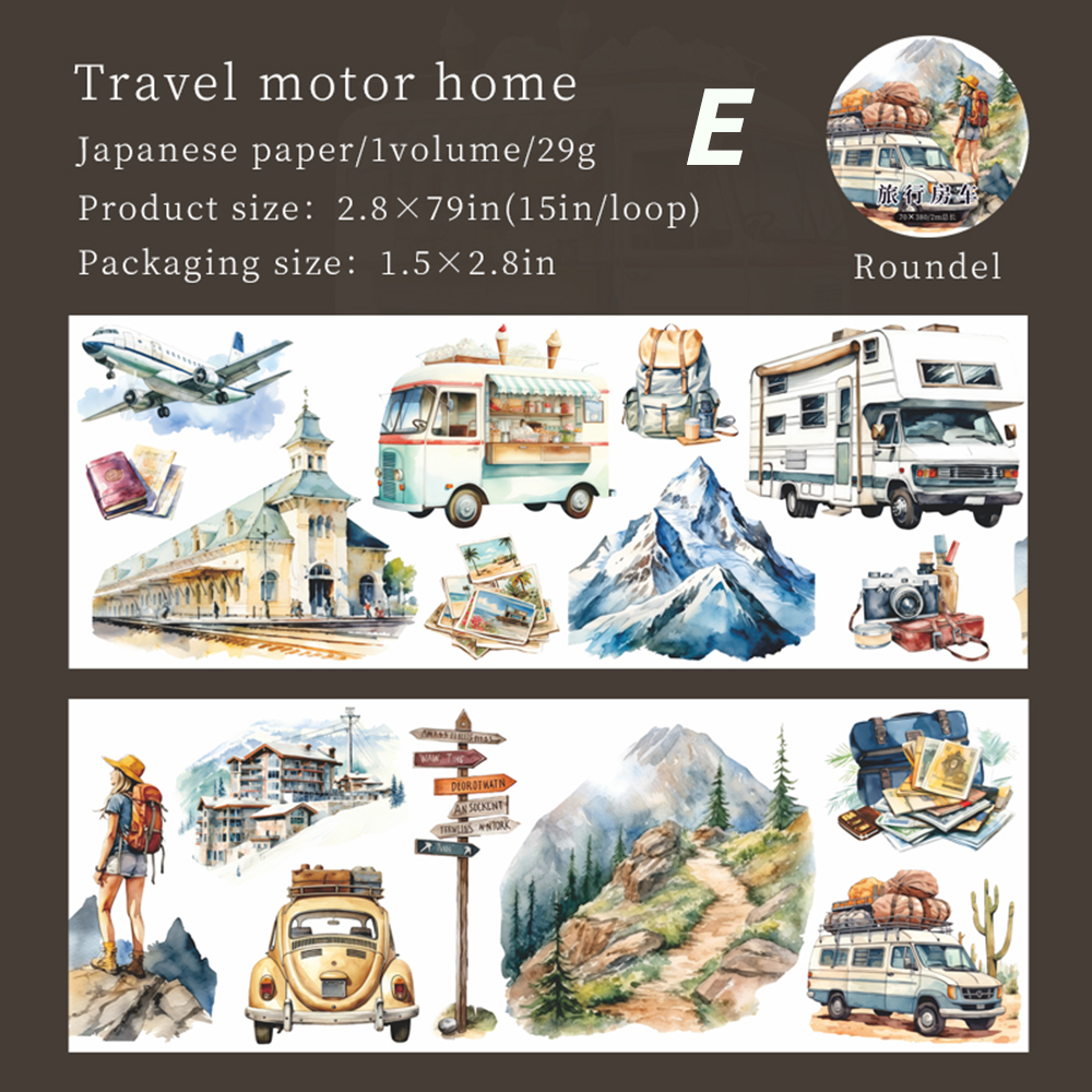 City Traffic and Busy Street Washi Tape