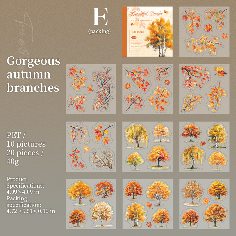 Tree and Branch Sticker Books