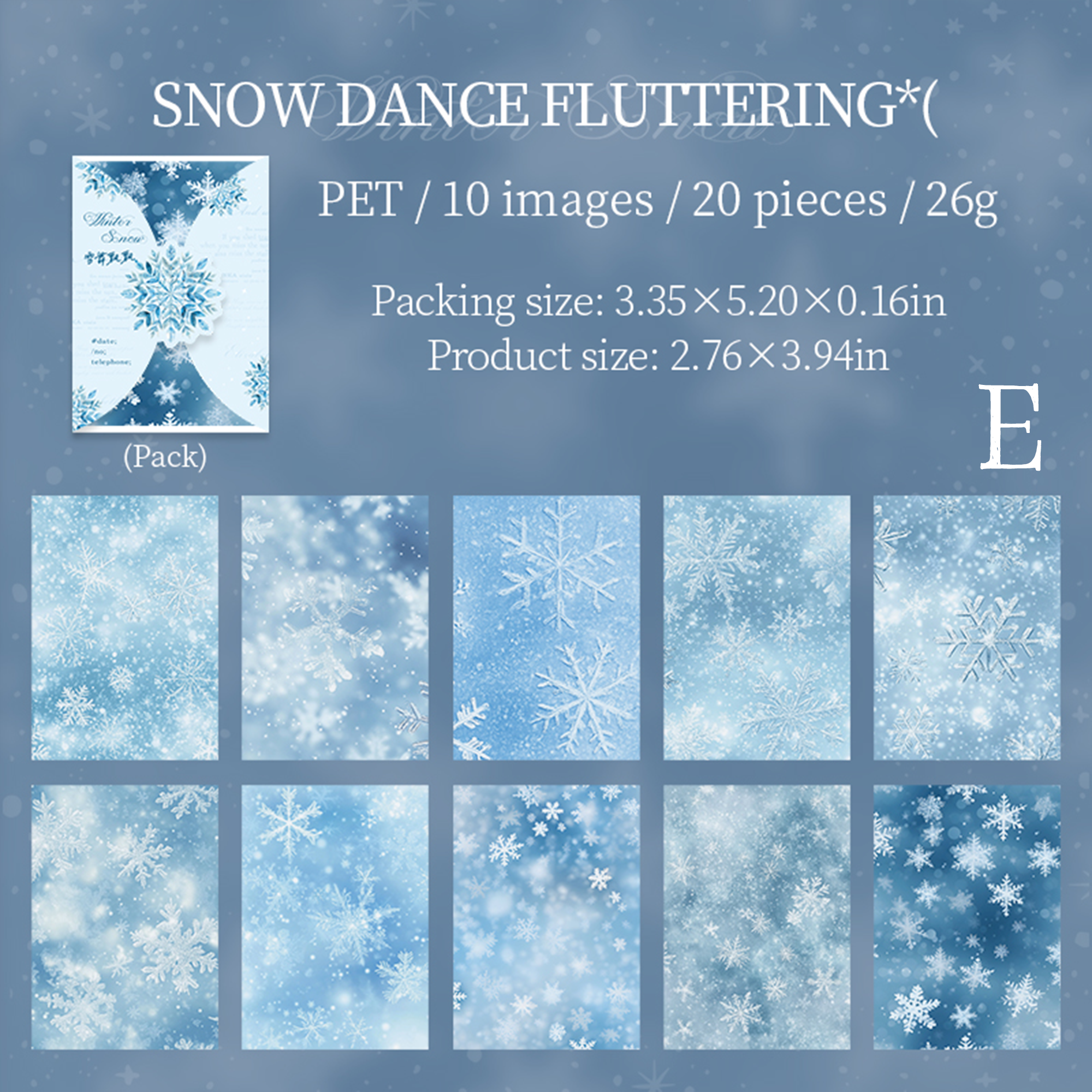 A Snow in Winter PET Sticker