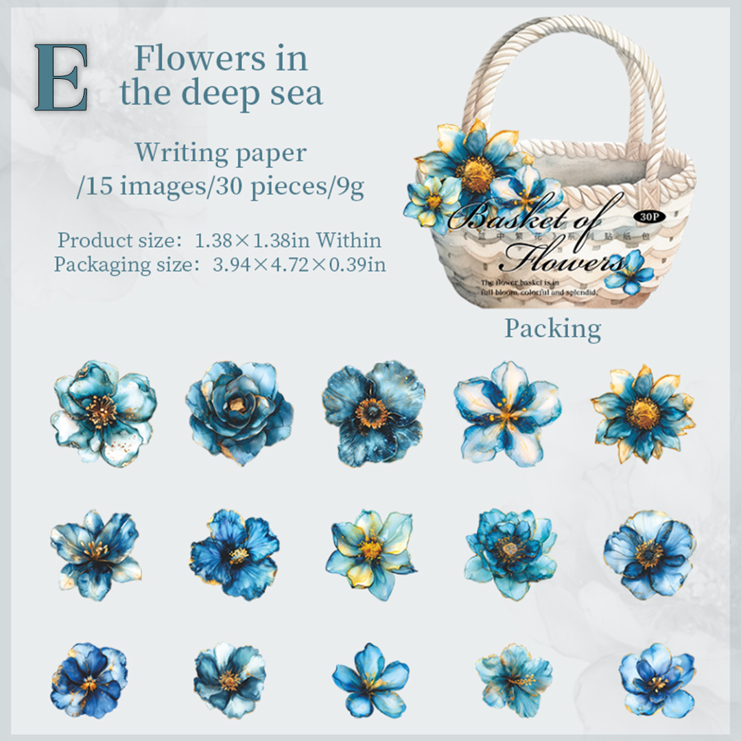 Basket of Flowers Sticker