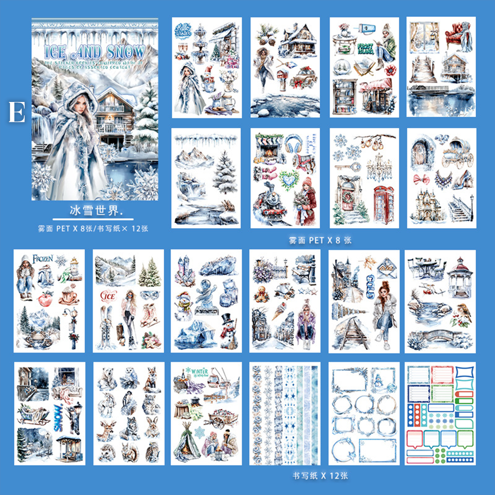 Vintage Sticker Book Vol.13 - Ice And Snow