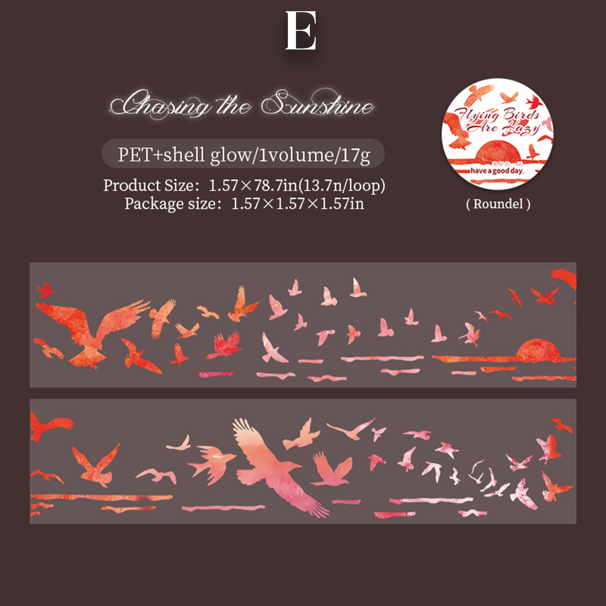 Flying Birds are Hazy PET Tape