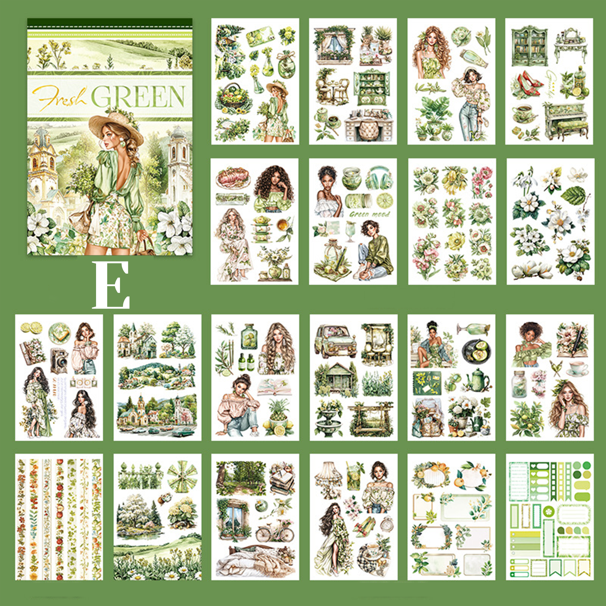 Vintage Sticker Book Vol.20