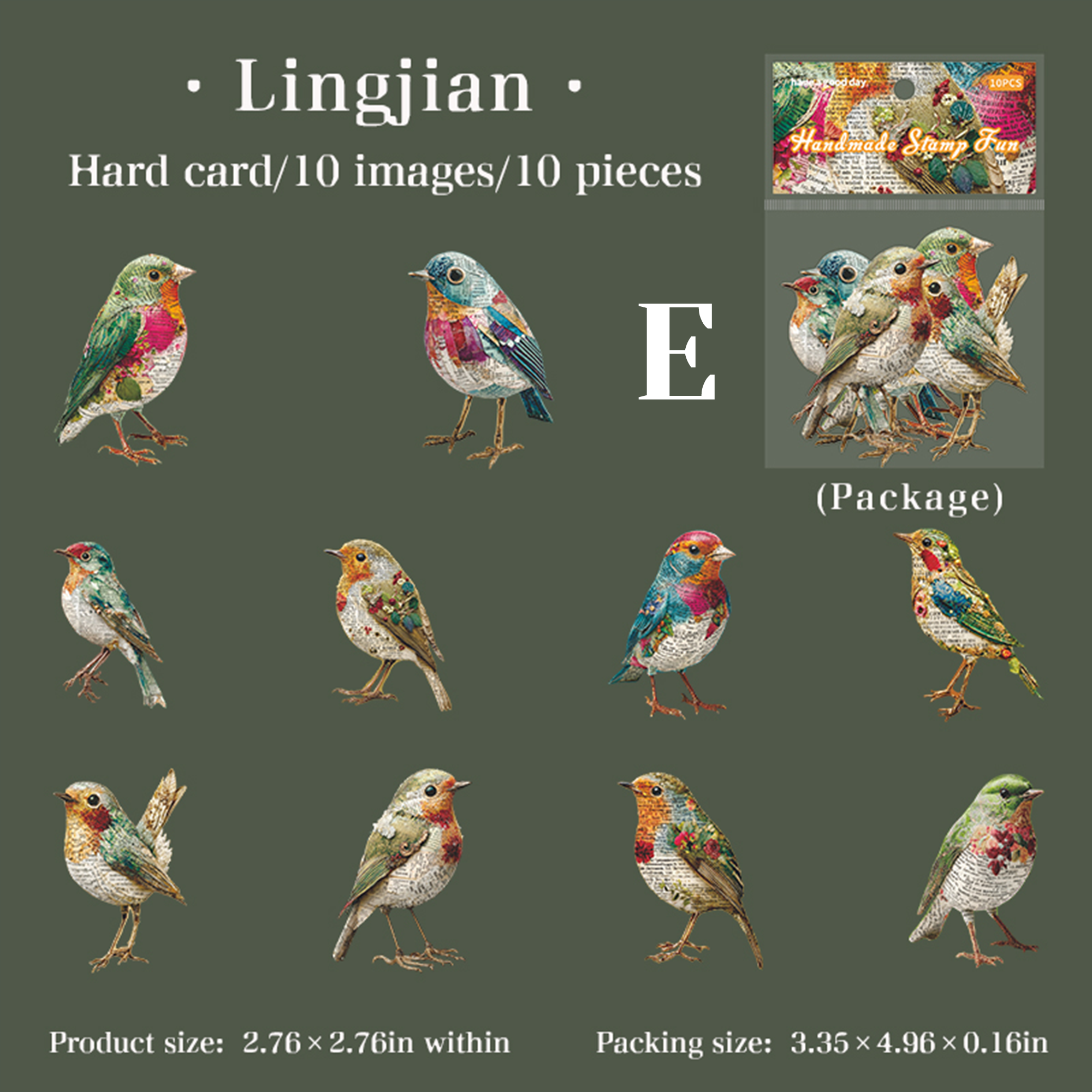 Vintage Garden Hard Card Sticker