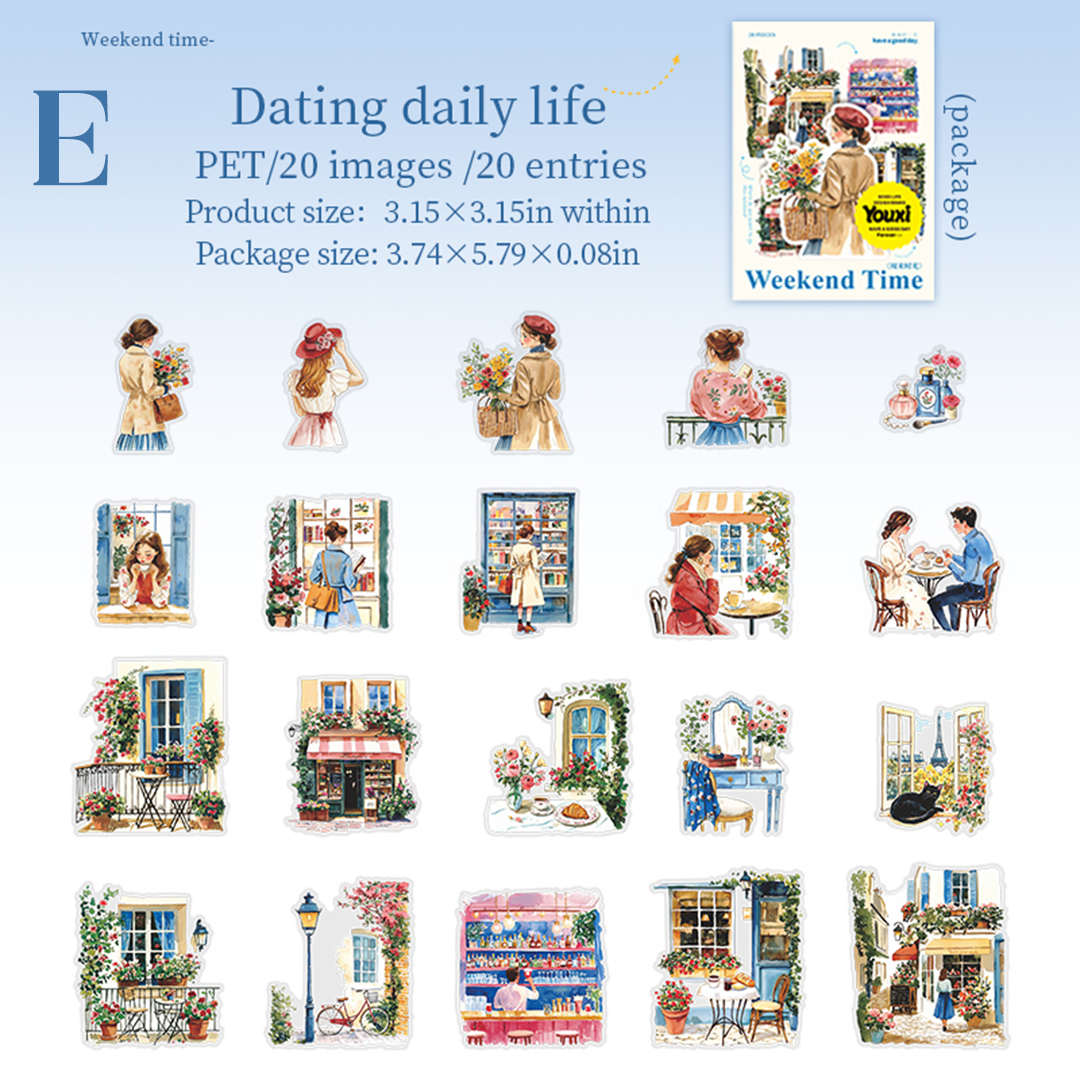 Weekend Time PET Sticker