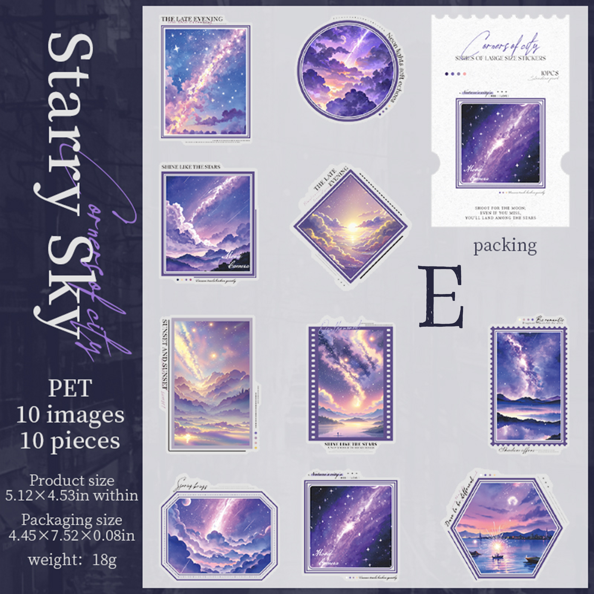 Corner of the City PET Sticker