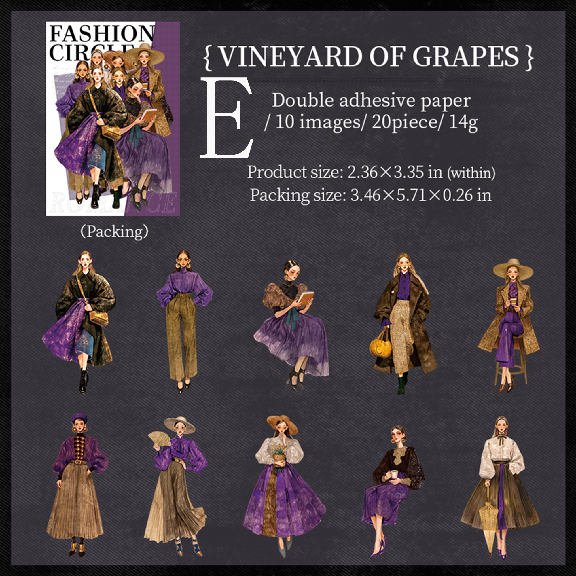 Vintage Fashion Stickers