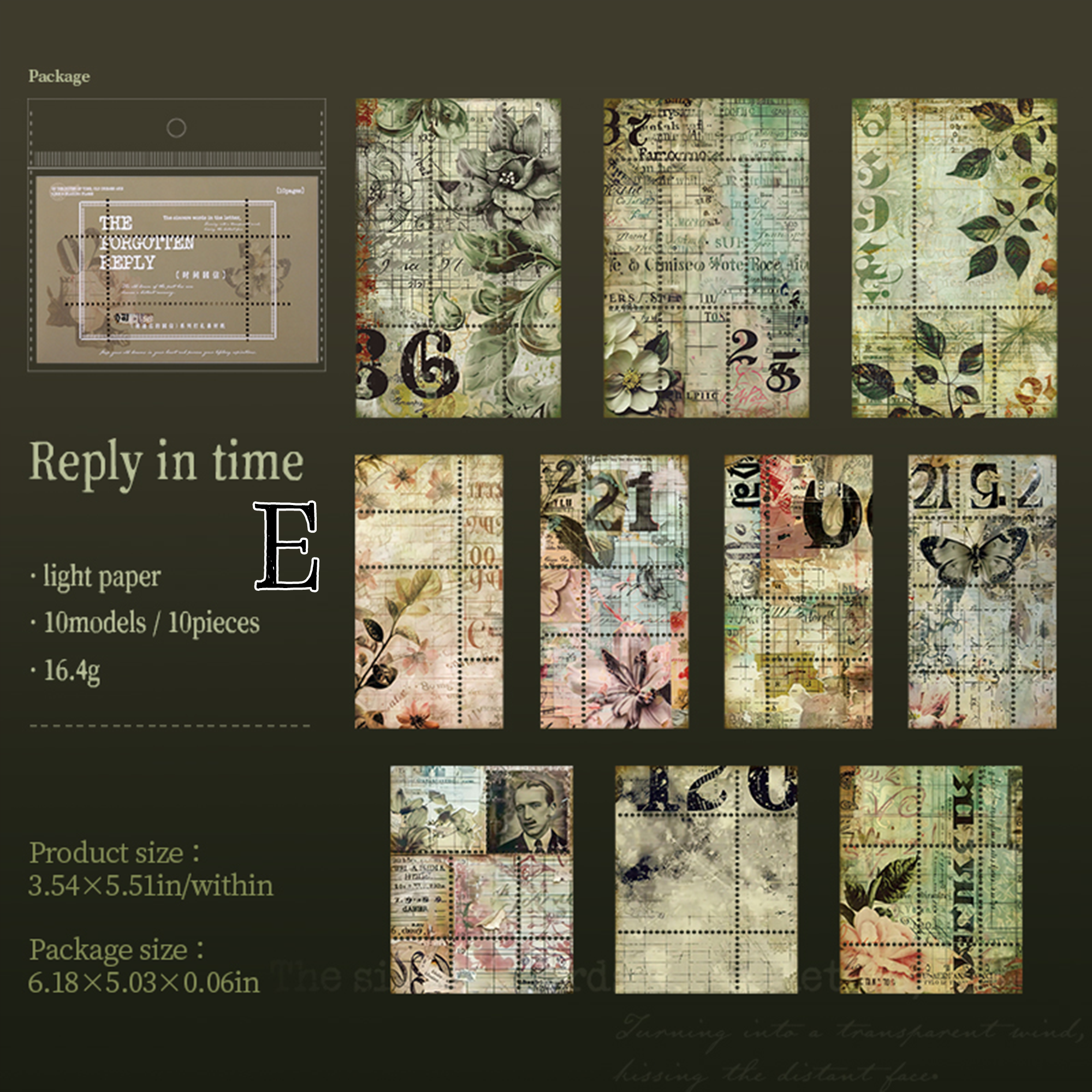 The Forgotten Reply Scrapbooking Paper