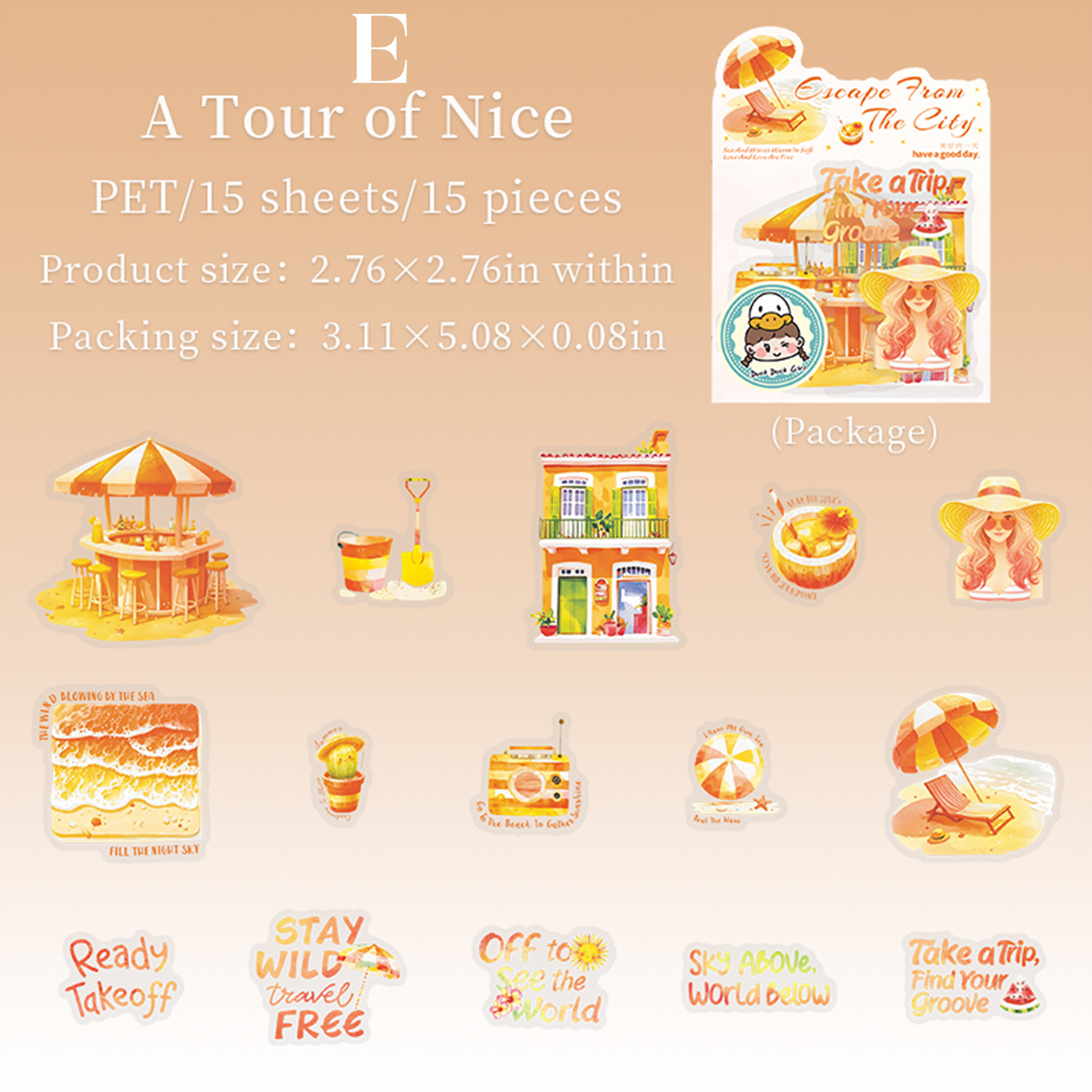 Escape from the City PET Sticker