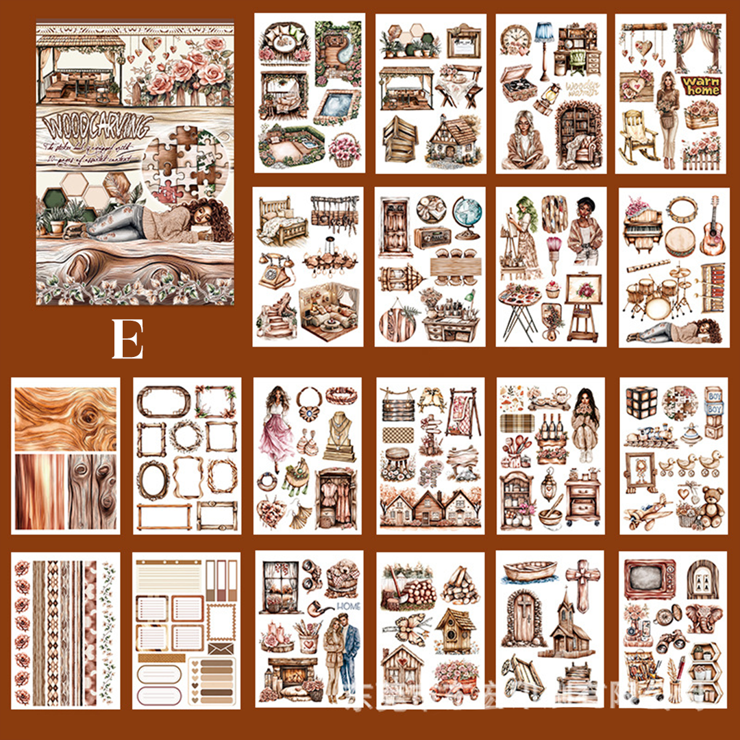 Vintage Sticker Book Vol.17