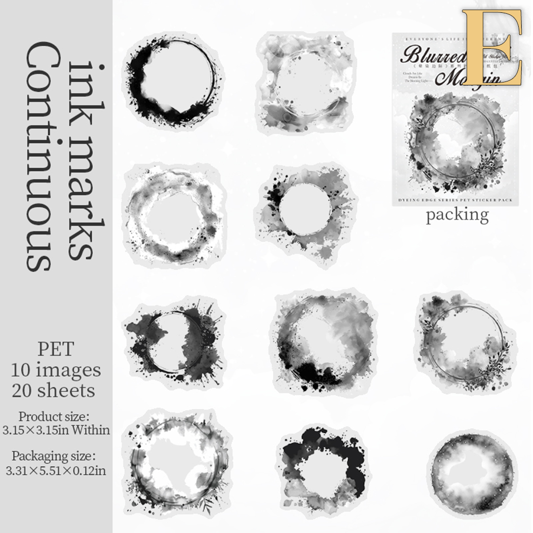 Blurring Margin PET Sticker