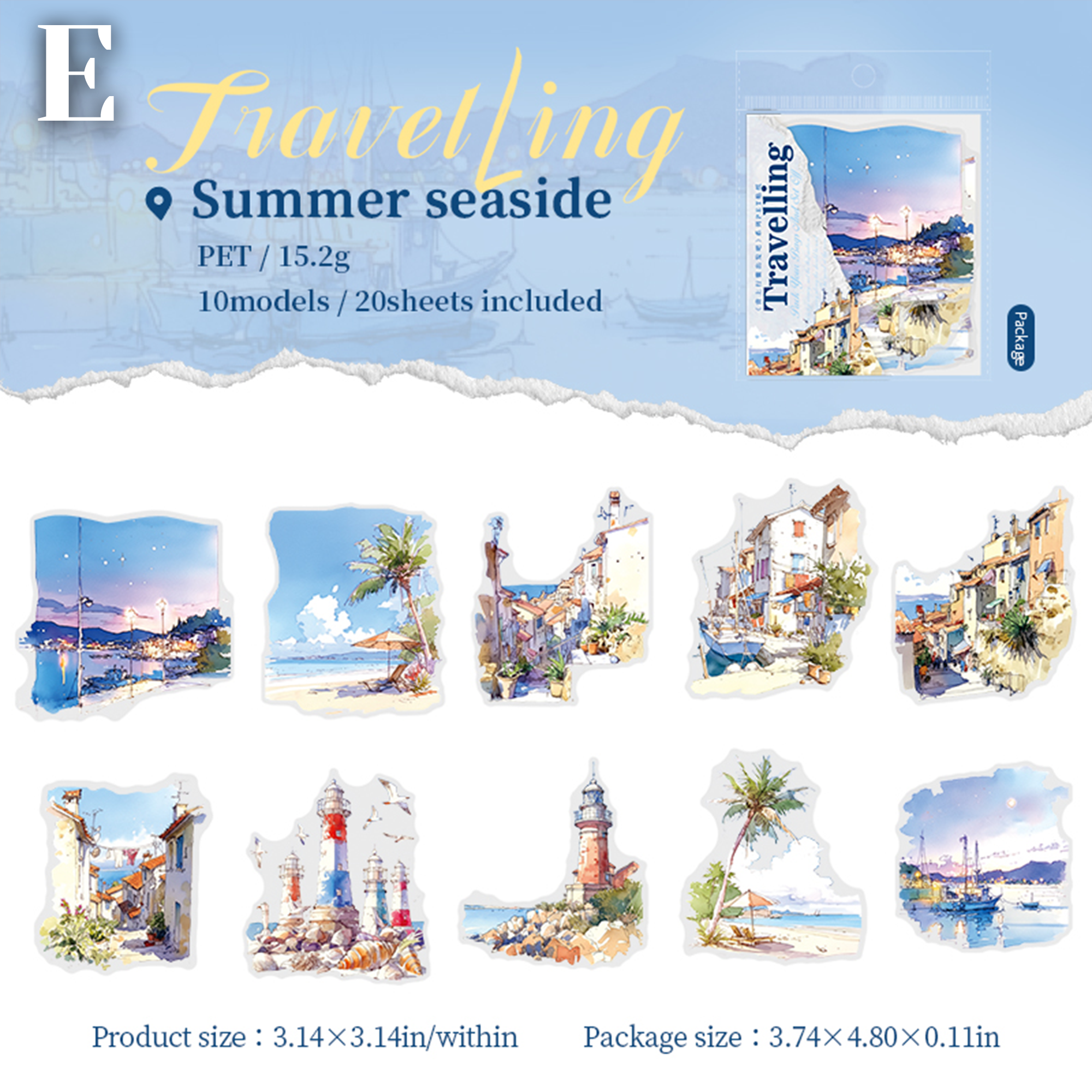 Pack Your Bags and Set Off PET Sticker