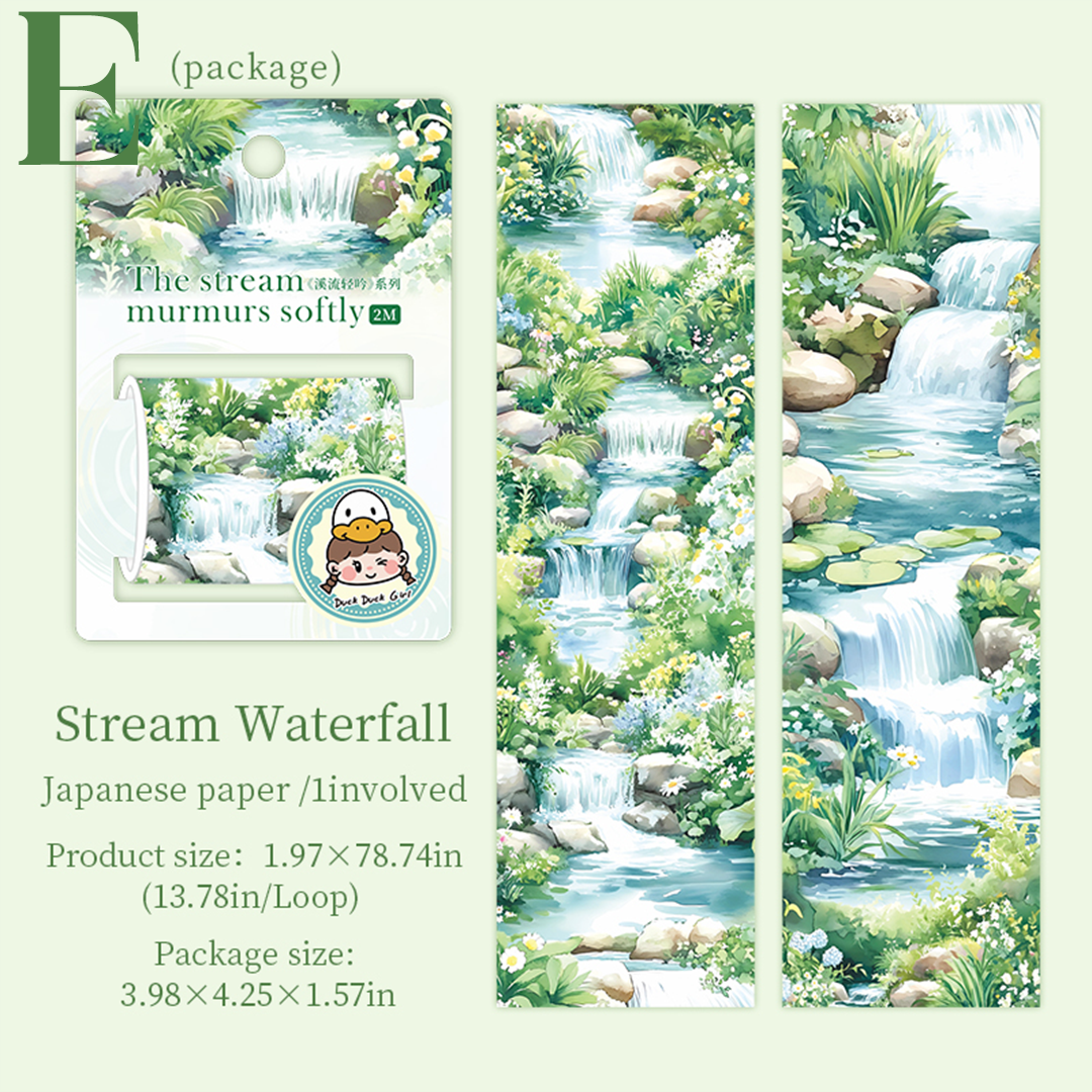 The Stream Whispers Softly Washi Tape
