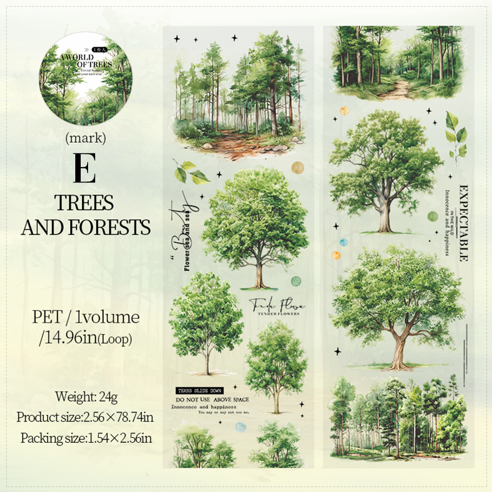 Scenery of a Tree PET Tape