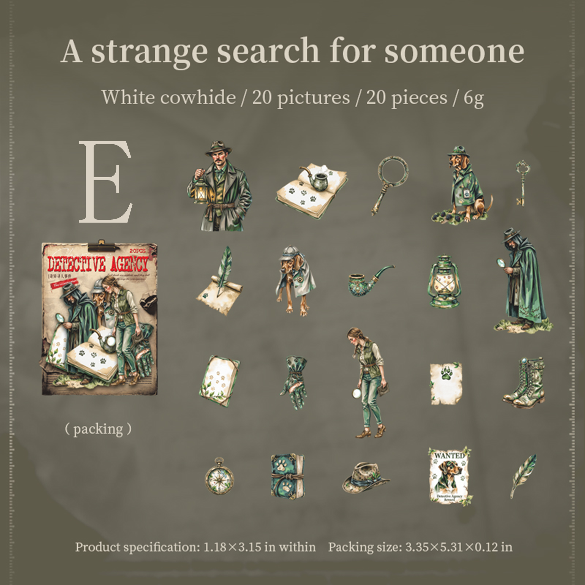 Charlie Detective Agency Sticker