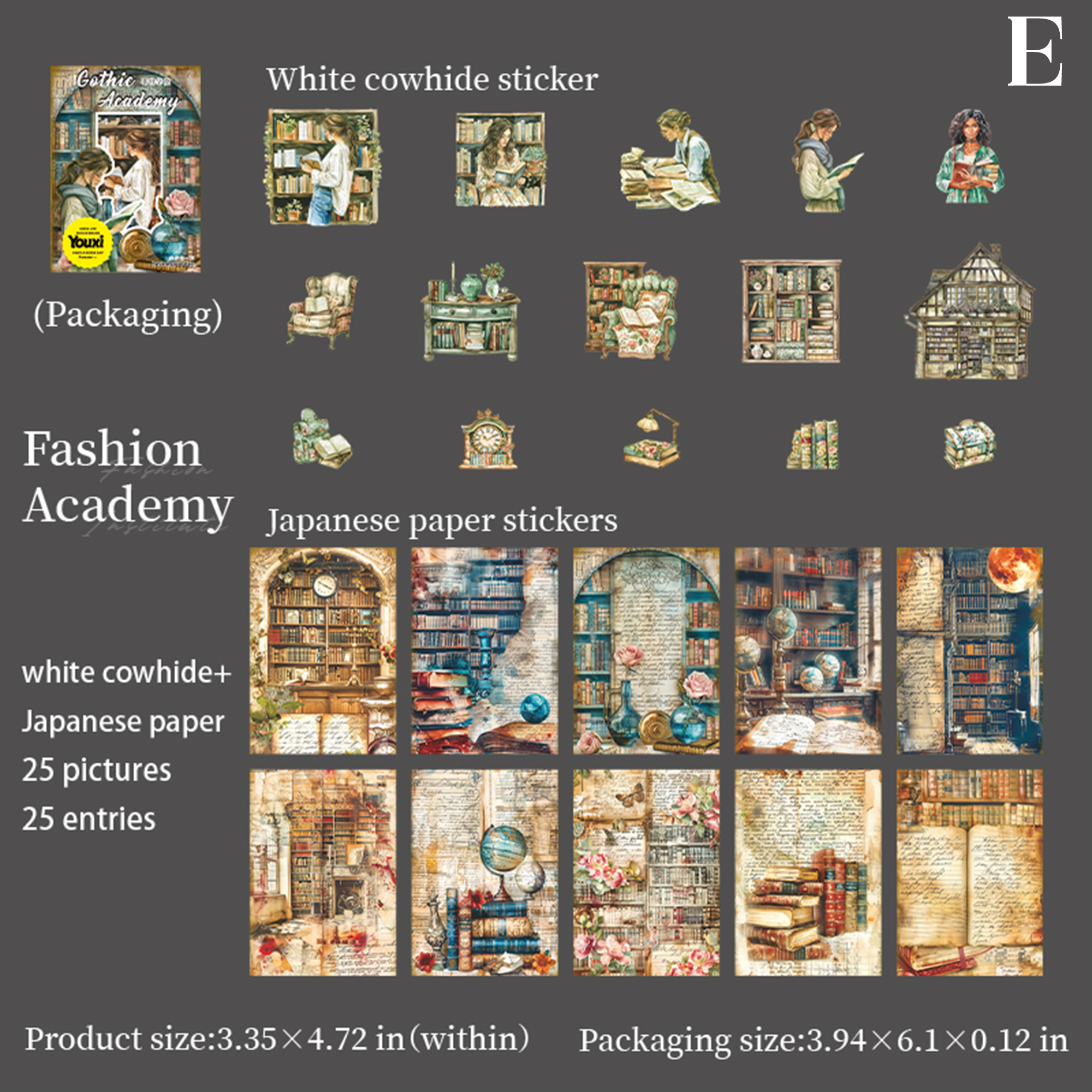 Cothic Academy Paper Sticker