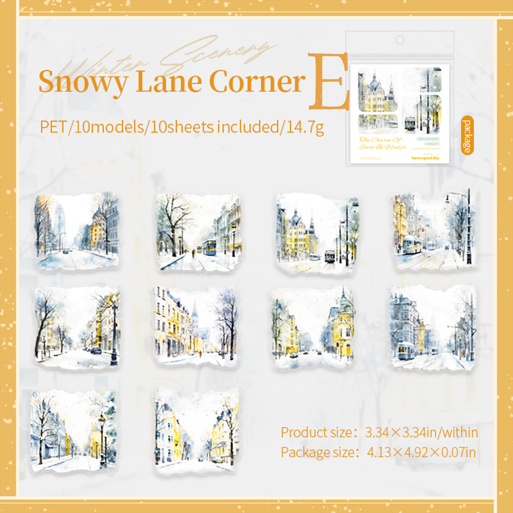 Winter landscape PET Sticker