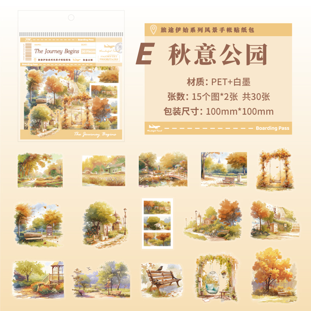 The beginning of the journey PET Sticker