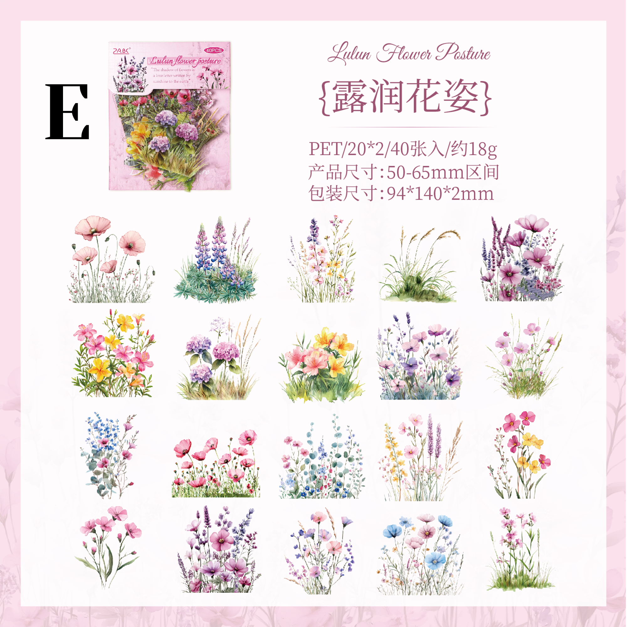 The charm of the years PET Sticker