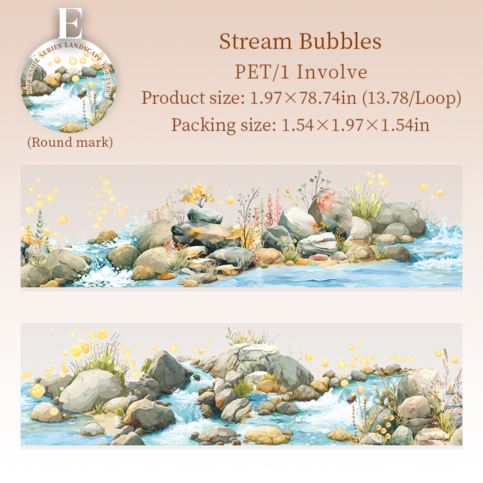 The banks of the Seine River PET Tape