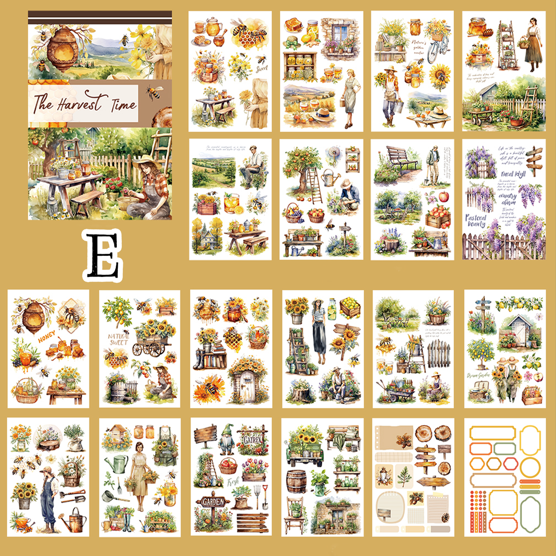 Vintage Sticker Book Vol.12 - The Harvest Time