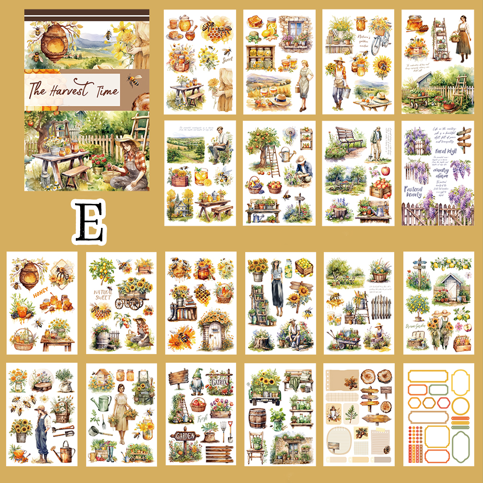 Vintage Sticker Book Vol.12 - The Harvest Time