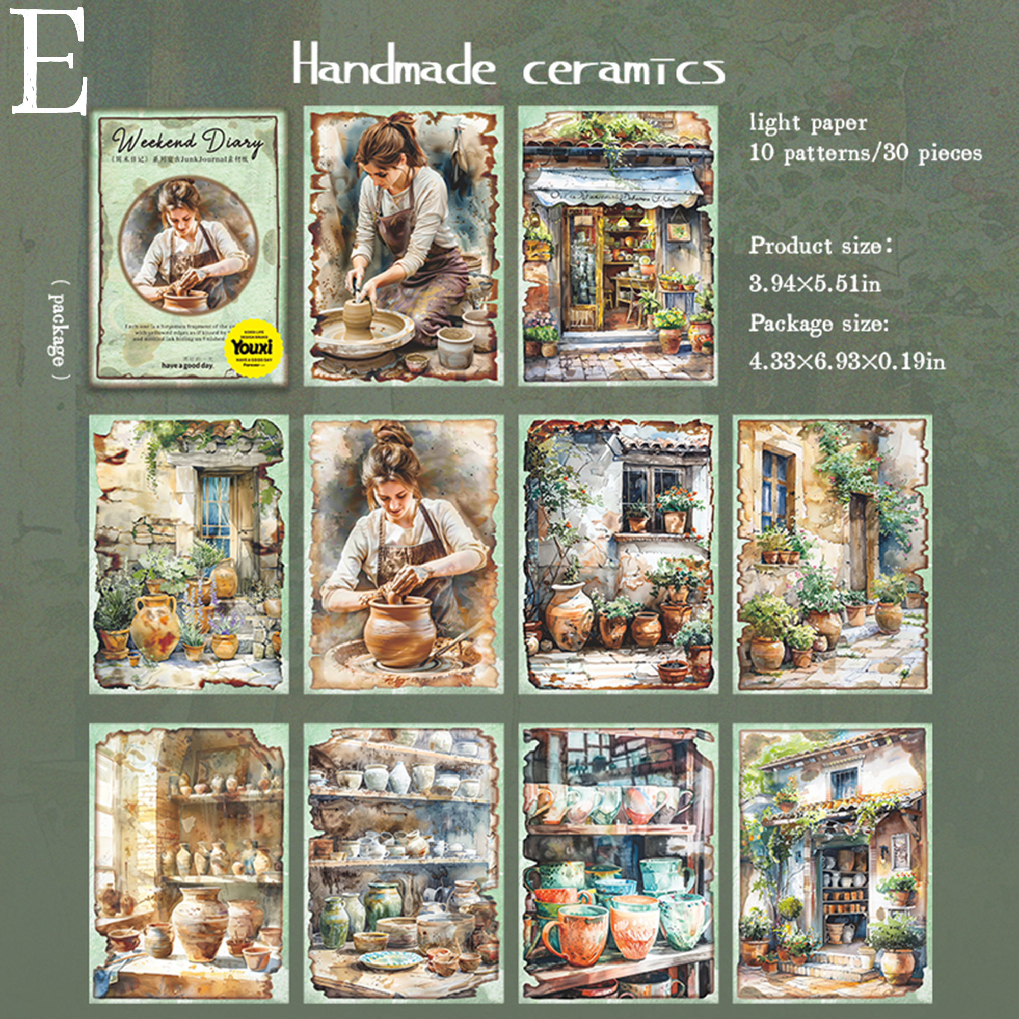 Weekend Diary Scrapbooking Paper