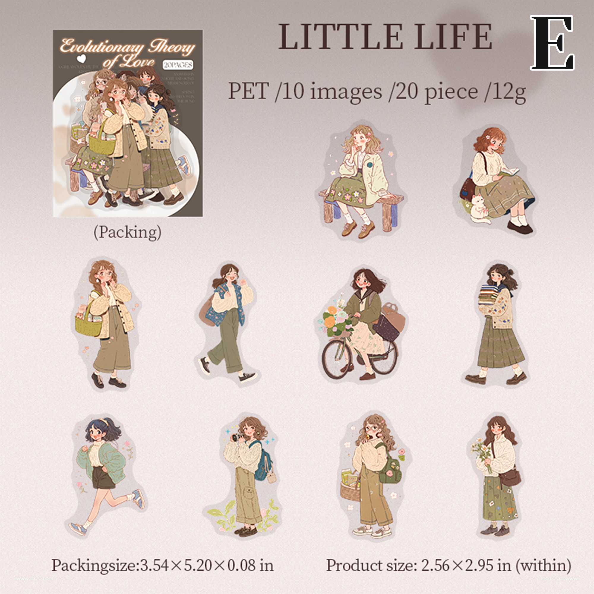 Evolution of Love PET Sticker