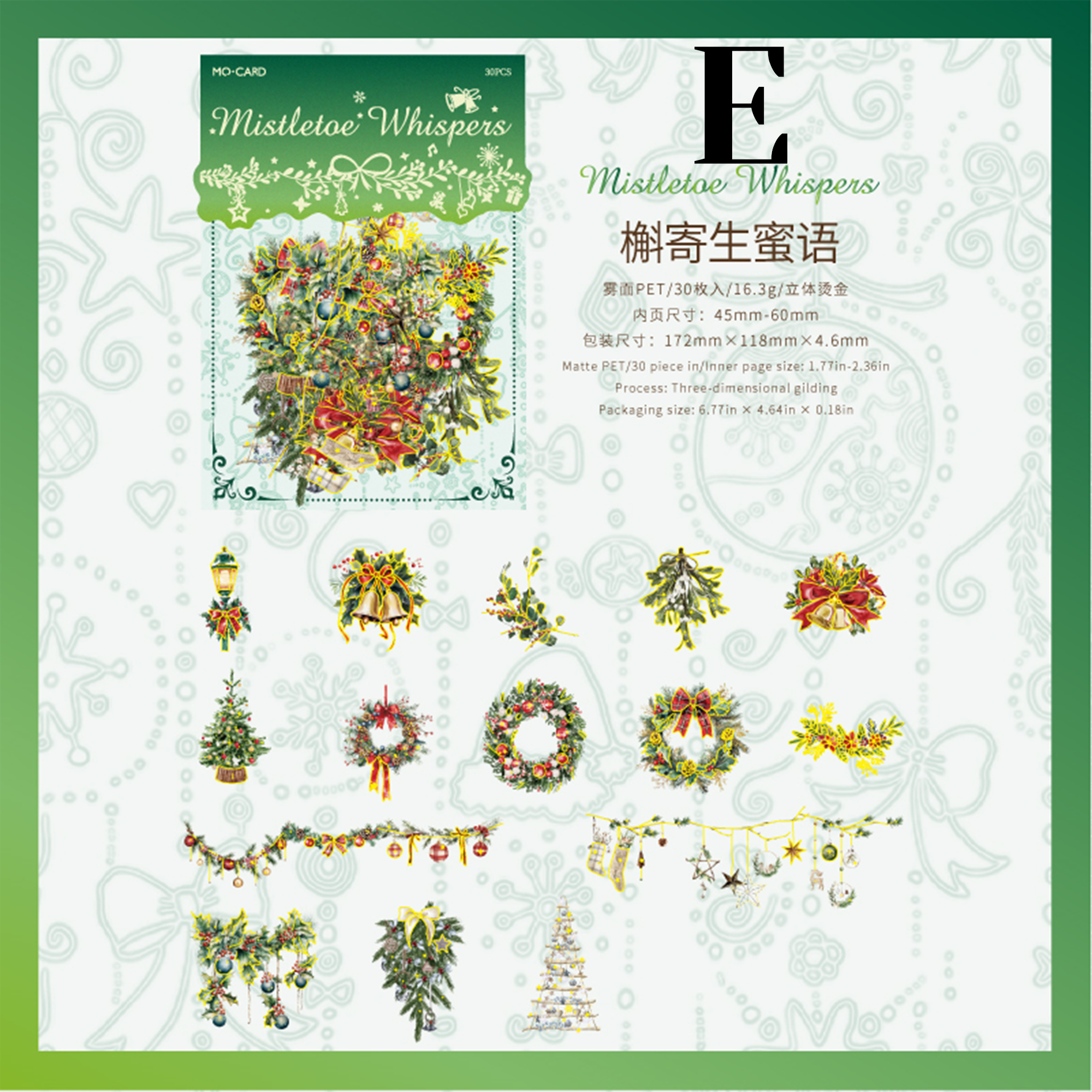 Christmas Fairy Tale PET Sticker