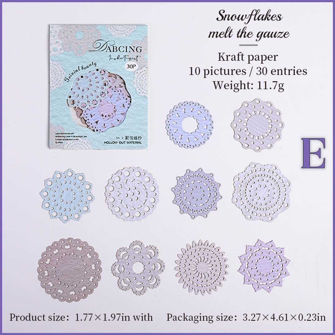 The White Mist is Dancing Scraapbooking Paper